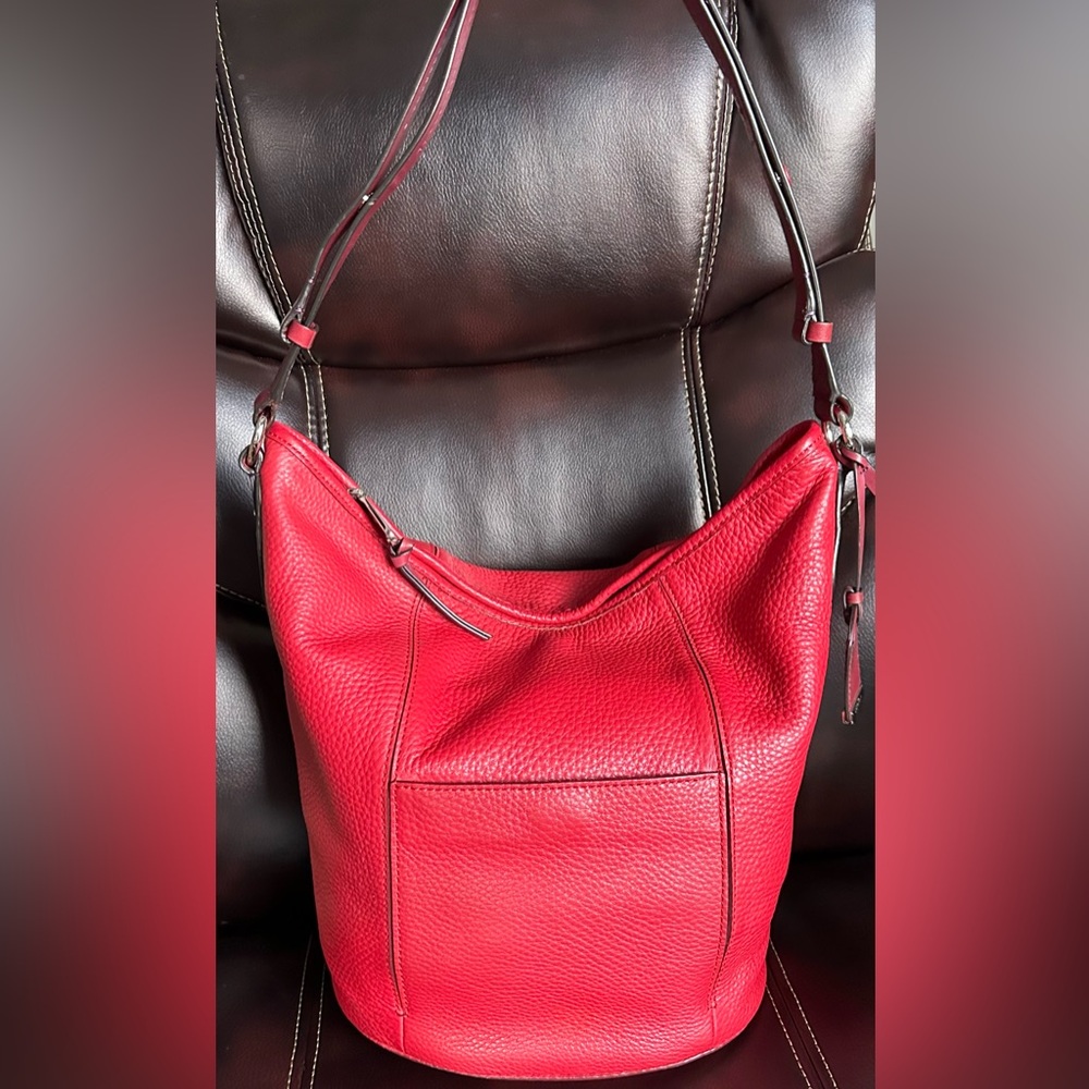 COLE HAAN LARGE Pebbled Leather Hobo Bag - Picture 11 of 16